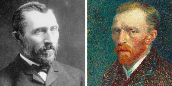 autorretratos de Vincent van Gogh