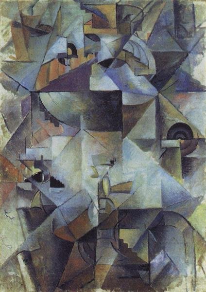 Samovar, óleo sobre tela, de Kazimir Malévich, 1913