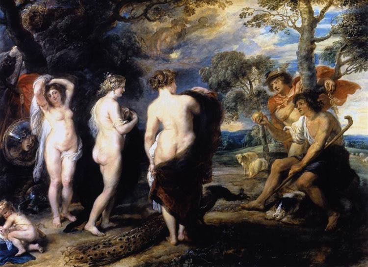 Opera di Peter Paul Rubens che raffigura figure femminili in uno stile voluttuoso, tipico del 'Rubenesque'.