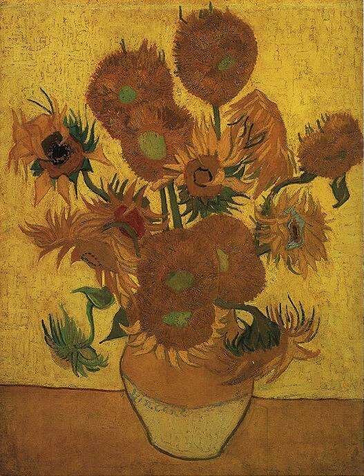 Vaso com Quinze Girassóis. 1889 . <em><strong>Museu Van Gogh</strong></em>, Amsterdã
