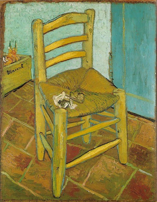 La Chaise de Vincent avec sa pipe