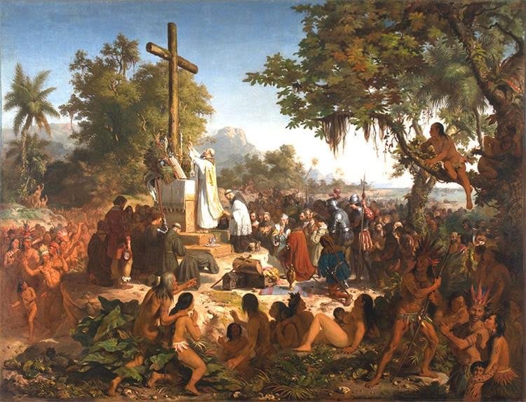 A Primeira Missa no Brasil, di Victor Meirelles, 1861