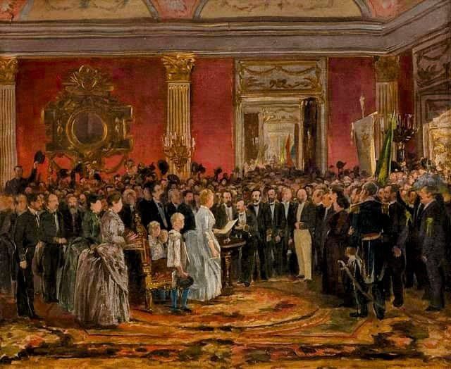 Dettaglio di un'opera di Victor Meirelles