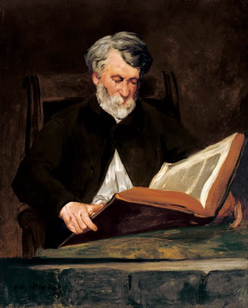 O Leitor. Édouard Manet. 1861 - Óleo sobre tela (99,7 x 81,3) - Localização: Museu de Arte de Saint Louis, Missouri, Estados Unidos.