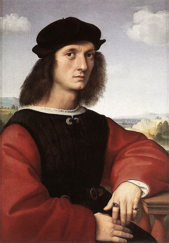 Rafael Sanzio - Retrato de Agnolo Doni