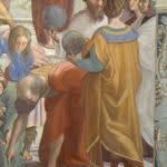 Bramante, personificado como Euclides, en La Escuela de Atenas