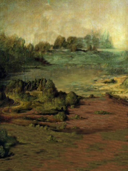 Mona Lisa - Leonardo da Vinci - paisagem