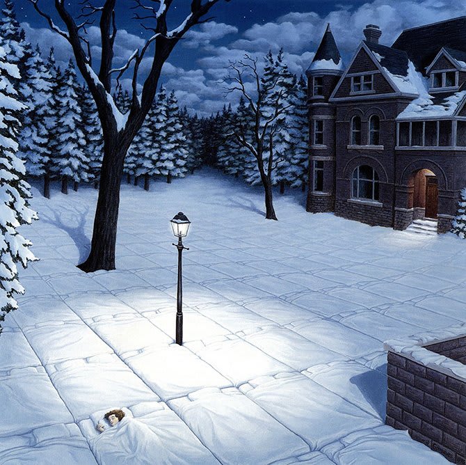 Ilustración onírica de Rob Gonsalves