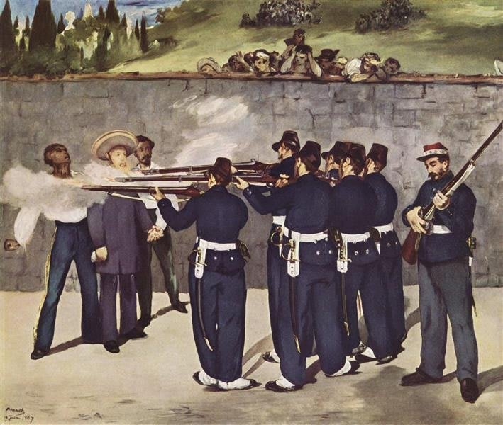 La Ejecución de Maximiliano. Édouard Manet. 1868 - Litografía