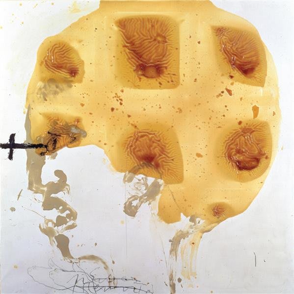 Example of Antoni Tàpies' art