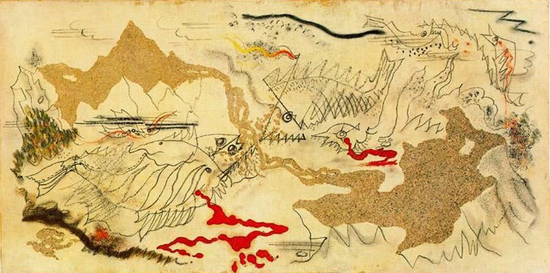 Combat de poissons. André Masson. 1926