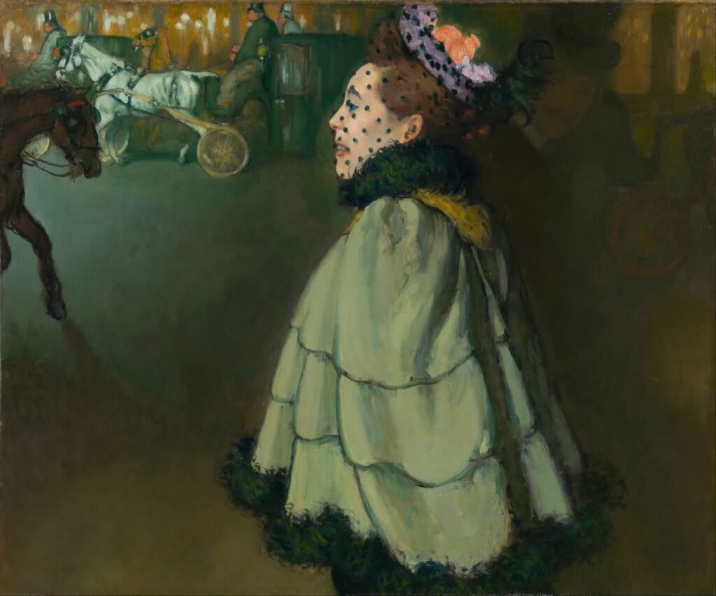 Mujer de noche en los Campos Elíseos, de Louis Anquetin