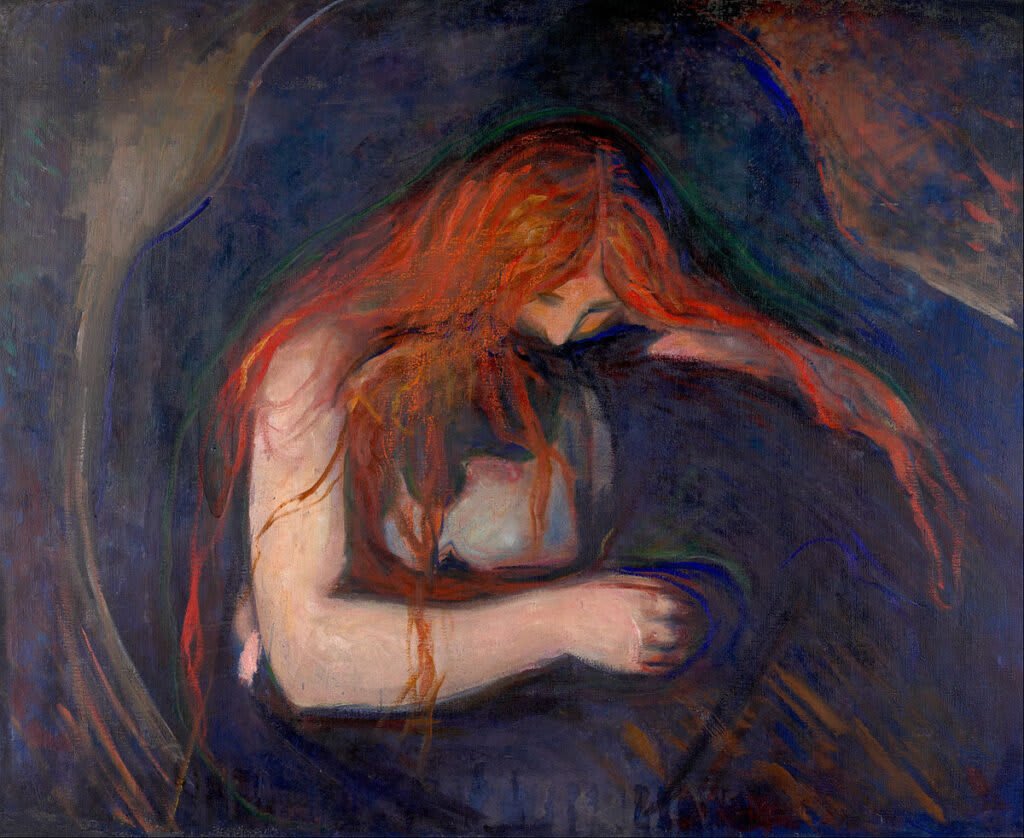 Amour et Douleur. Edvard Munch. 1893-94 - Huile sur toile (91 x 109 cm) - Localisation : Musée Munch, Oslo ( Norvège)