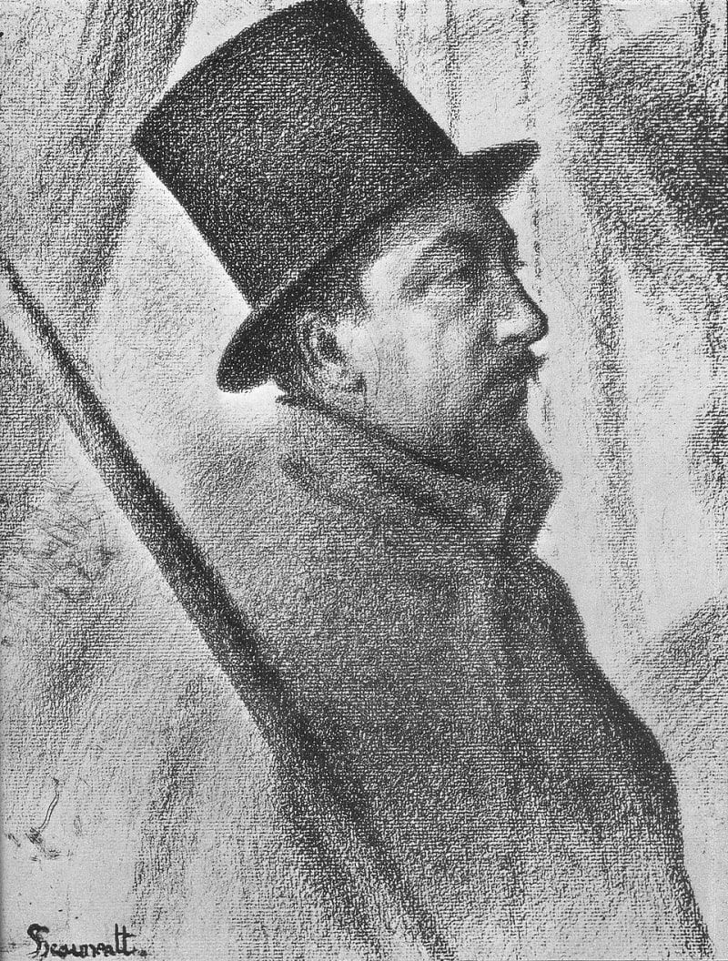 Dama en la Terraza. Paul Signac. 1898