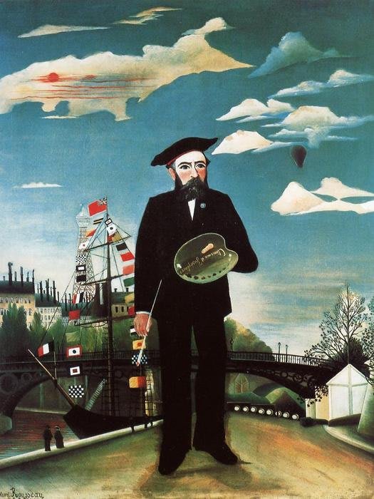 Yo, Retrato-paisaje. Henri Rousseau. 1890.