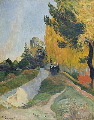 The Three Graces at the Temple of Venus. Paul Gauguin. 1888 -Oil on canvas (91.6 x 72.5 cm) - Location: Musée D'Orsay, Paris