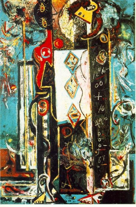 Male and Female. 1942-43. Oil on Canvas (73 x 49 cm)