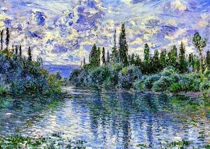 Arm of the Seine - Claude Monet
