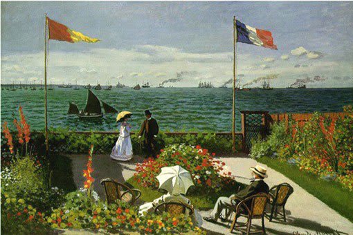 Terrace at Sainte-Adresse, Claude Monet, 1867