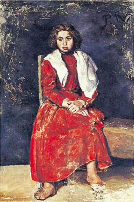 Girl with Bare Feet. Pablo Picasso. 1895