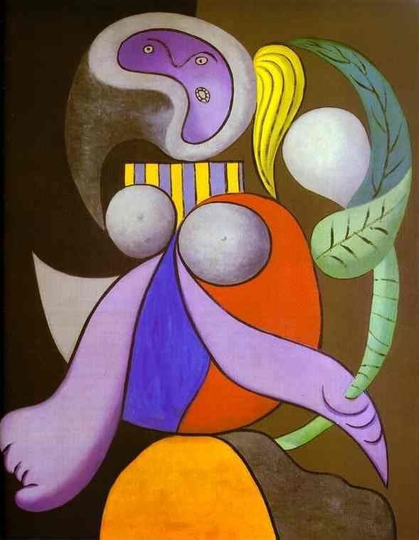 Woman with a Flower. Pablo Picasso. 1932