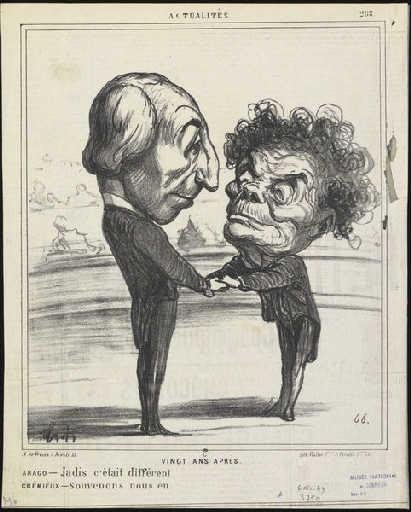 Portrait d'Emmanuel Arago, une personnalité politique de l'époque.