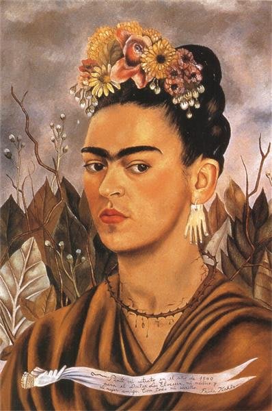 Self-Portrait Dedicated to Dr. Eloesser. Frida Kahlo. 1940