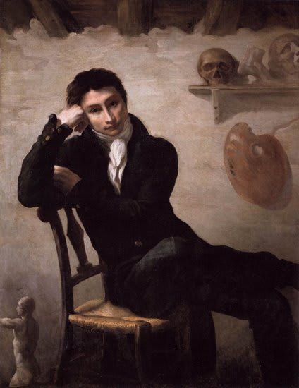Autoportrait de Théodore Géricault (c.1820) - Lieu de conservation : Musée du Louvre