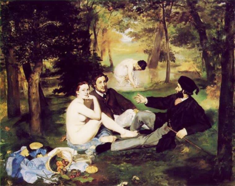 Arte impresionista - Movimiento Artístico - Almuerzo sobre la hierba
