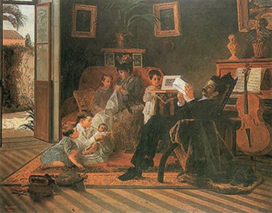 Almeida Júnior - Escena familiar