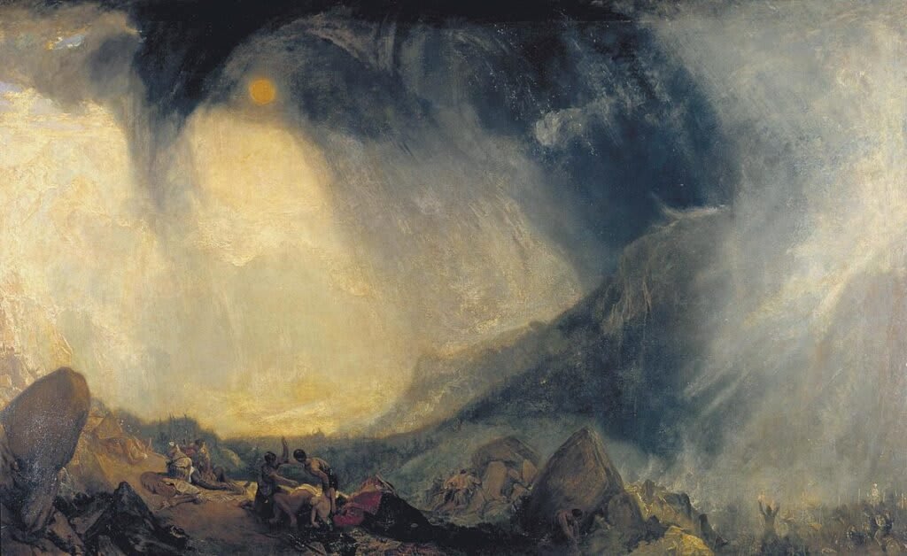William Turner - Hannibal's Army Crossing the Alps