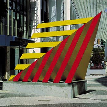 Concrezione, scultura di Luiz Sacilotto situata nella Rua Coronel Oliveira Lima, Santo André, 2000
