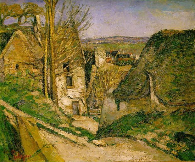 La Casa del Ahorcado. Paul Cézanne. 1873. Óleo sobre lienzo.