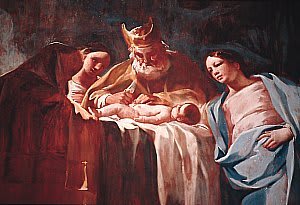 La Circuncisión de Cristo. Afresco de Goya en el Monasterio Cartujo de Aula Dei, Zaragoza.