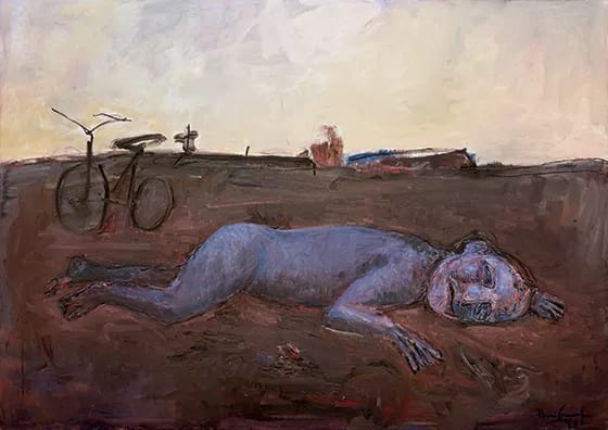 En el viento y la tierra. Iberê Camargo. 1991