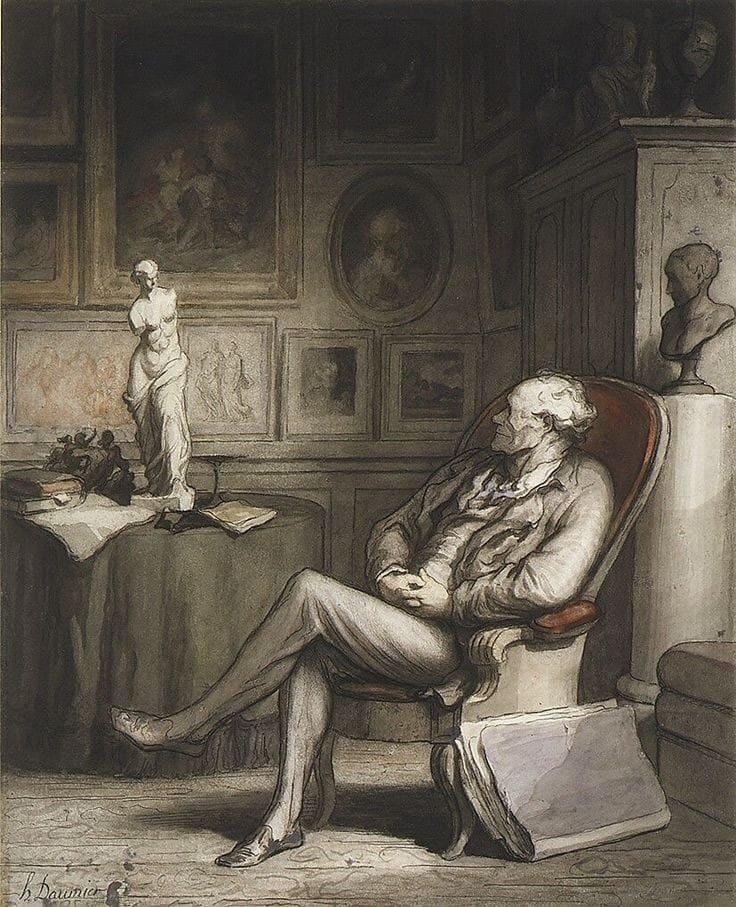 El Coleccionista de Honoré Daumier, 1860-65