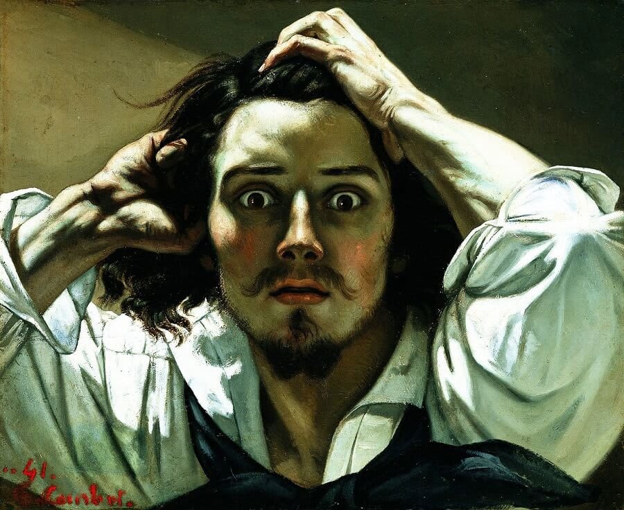 El Hombre Desesperado de Gustave Courbet