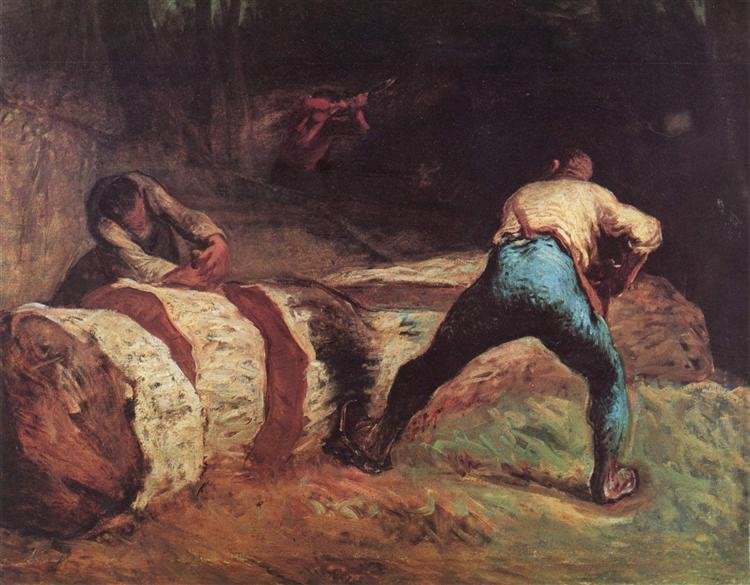 Los Leñadores, una obra de Jean-François Millet