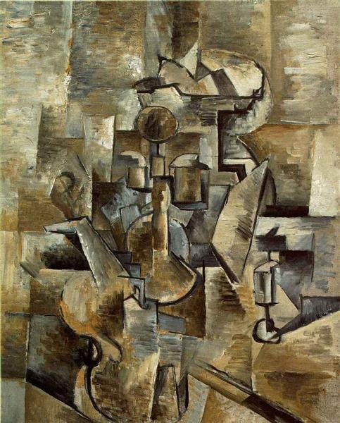 Obra de Picasso en la fase del Cubismo Analítico.