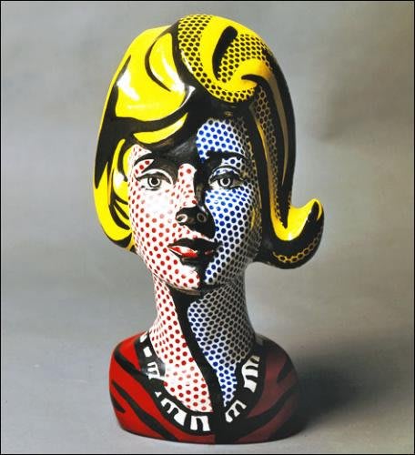 Rubia. Roy Lichtenstein. 1965 (cerámica pintada - 38,1 x 21 x 20,3 cm). Colección particular.