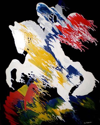Pintura de San Jorge por Ed Ribeiro