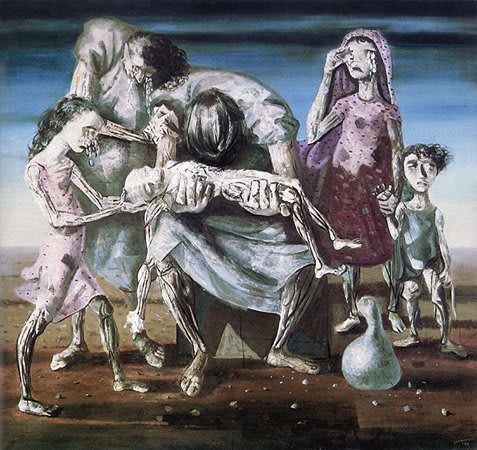 Niño Muerto, pintura de Candido Portinari de 1944.
