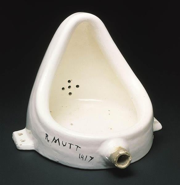La Fontaine, urinoir signé R. Mutt, Marcel Duchamp.