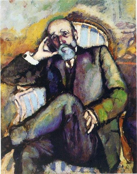 Retrato del padre del Artista. Marcel Duchamp. 1910 - Óleo sobre lienzo (92,4 x 73,3 cm) - Ubicación: Museo de Arte de Filadelfia
