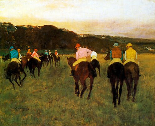 Caballos de Carreras. Edgar Degas. 1874