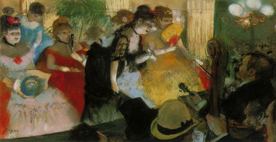 Cabaret. Edgar Degas. 1877 (Pastel)