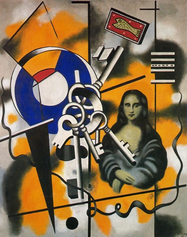 La Mona Lisa con las Llaves de Fernand Léger, 1930.