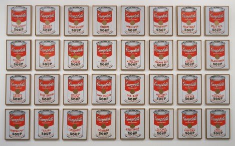 Obra de Andy Warhol, latas de sopa Campbell