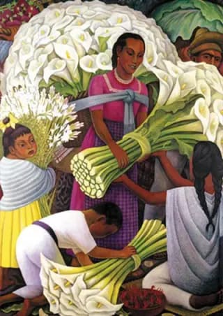 Vendedora de Flores de Diego Rivera, 1949