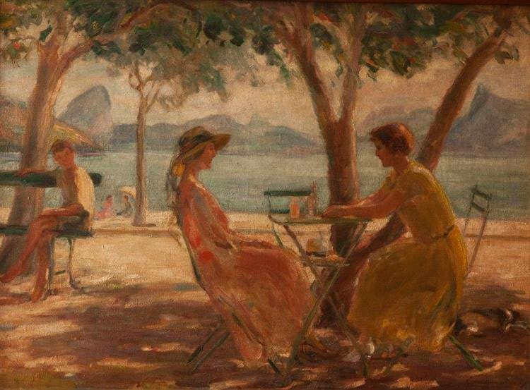 Pintura 'Canto do Rio' de Georgina de Albuquerque